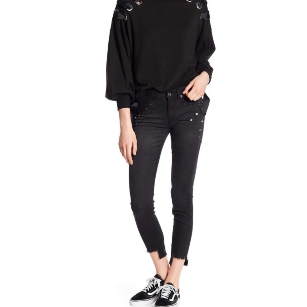 Dex metal studded jeans